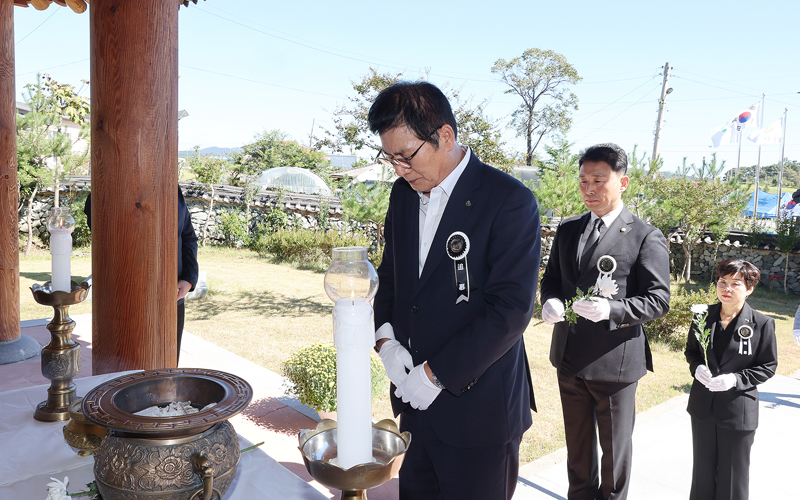 함평군, 순국 114주기 남일 심수택 의병장 추모식 거행